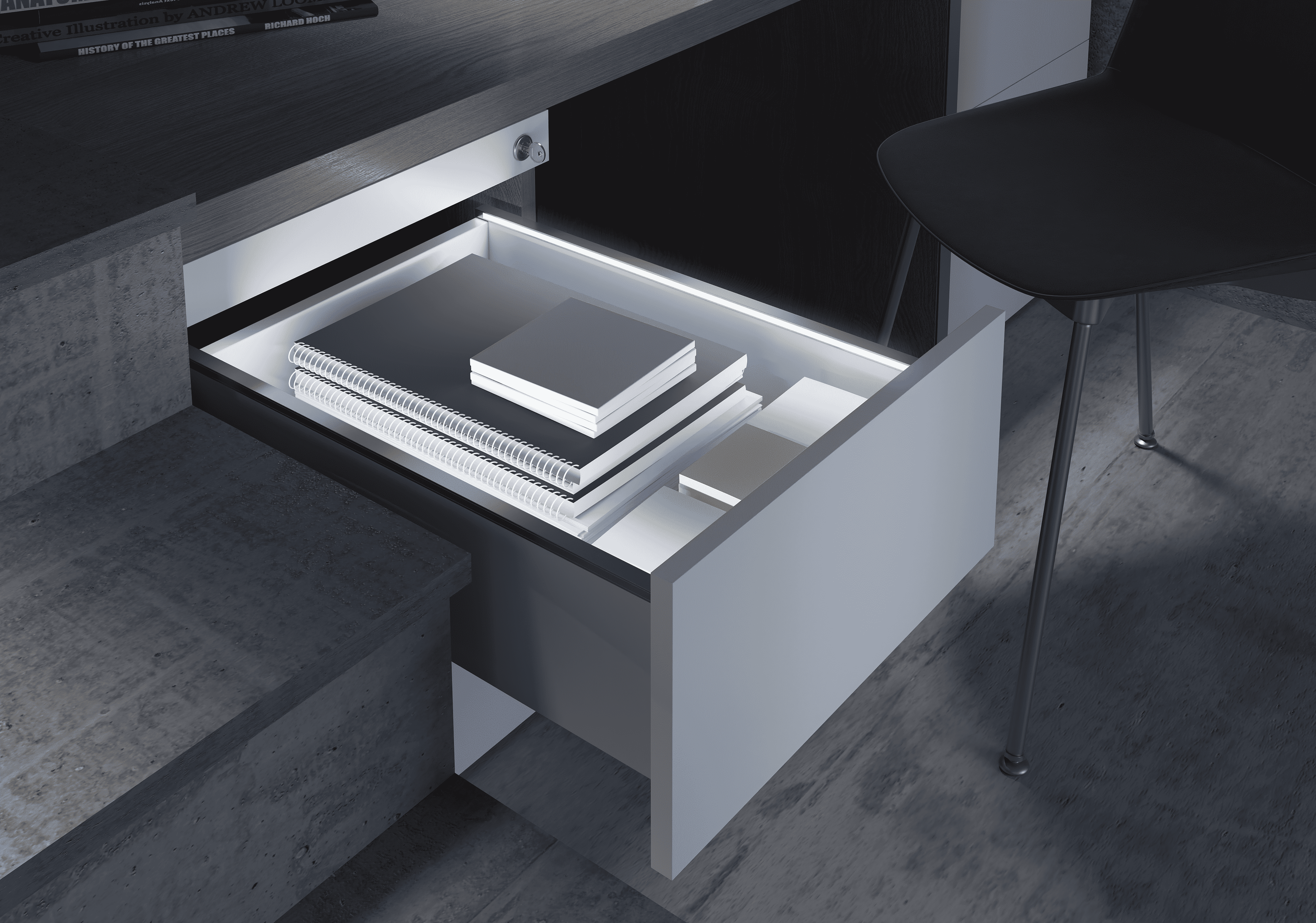 Minimal office drawer