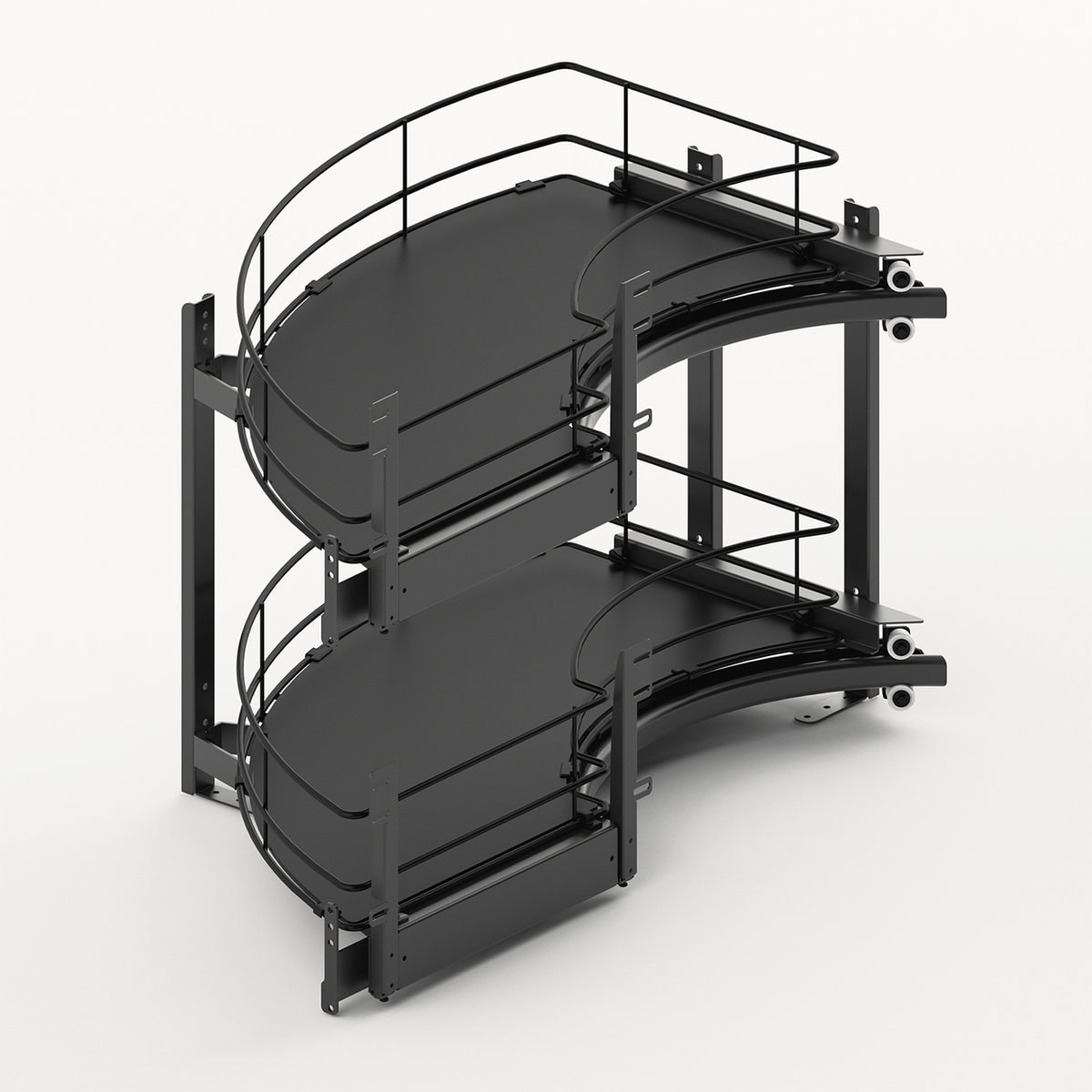 Senio curved corner pull-out, DesignLine 300, anthracite