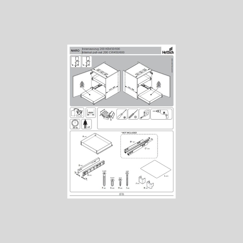 Naro Assembly Instructions, DesignLine 200