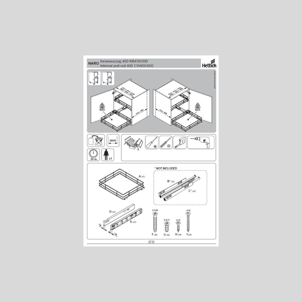 Naro Assembly Instructions, DesignLine 400