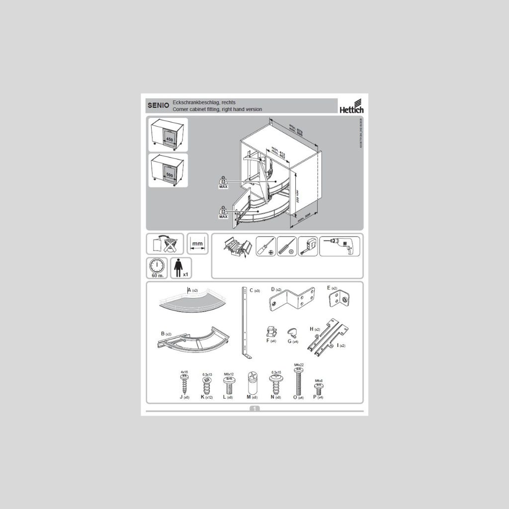 Senio Assembly Instructions, Right